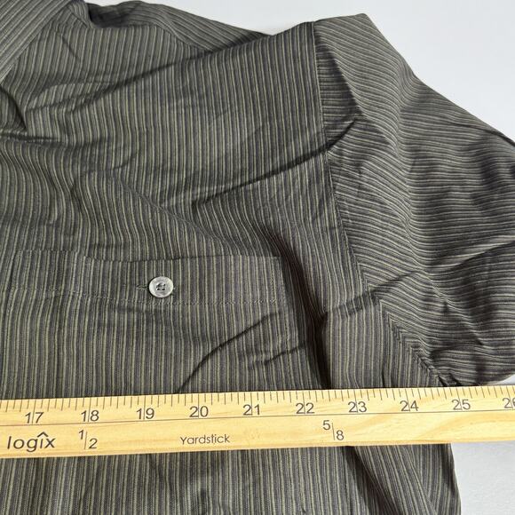 Croft & Barrow Shirt Mens Large Striped Button Down Pocket NWT Casual Dress Shir - Picture 8 of 11